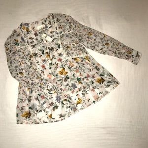 Anthropologie Floral Blouse